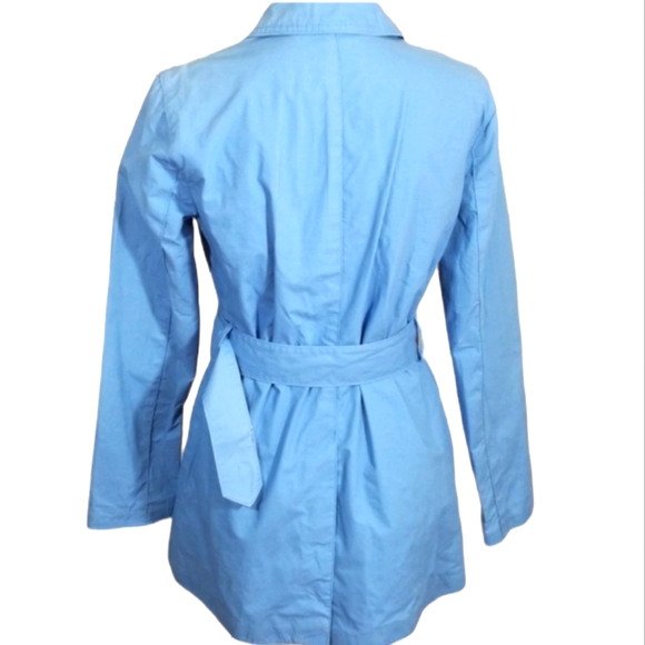Gap Light Blue Trench Coat Jacket. Size S - Picture 5 of 12